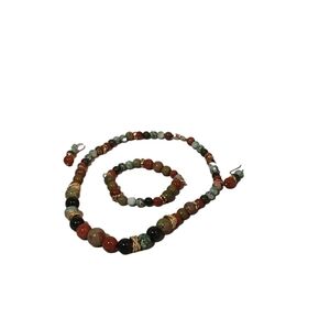 HAND BEADED 3 PIECES PEARL JEWELRY